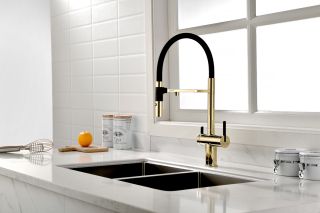 Смеситель для кухни Paulmark Gravity Gr213188-G золото